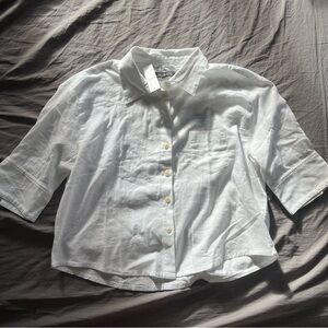 J. Crew Herringbone Twill Button-Up Shirt